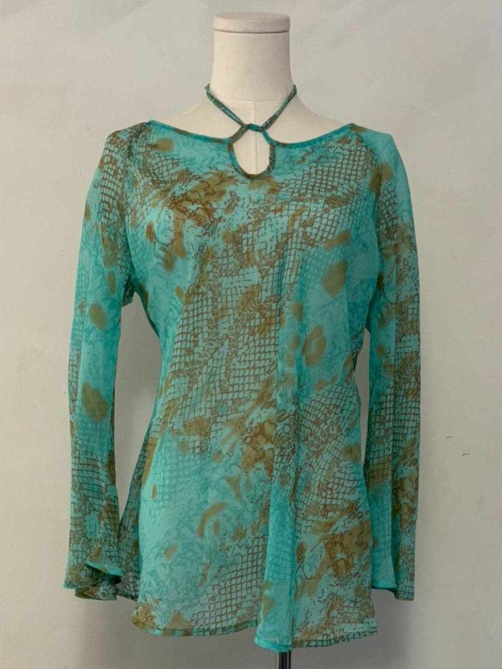 💙 Harlow Zee Aqua Printed Tunic Top 💙